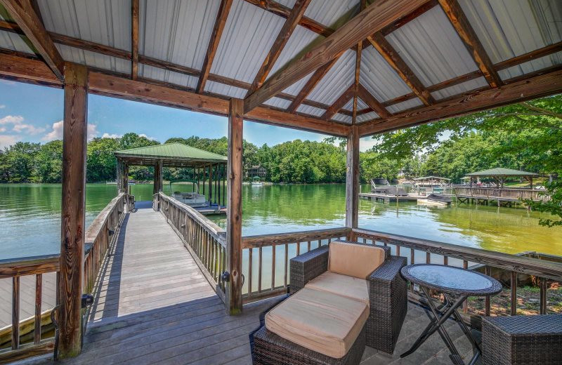Rental dock at StayLakeNorman Luxury Vacation Rentals.