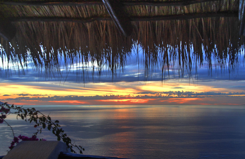 Sunset at Ocho Cascadas Resort.