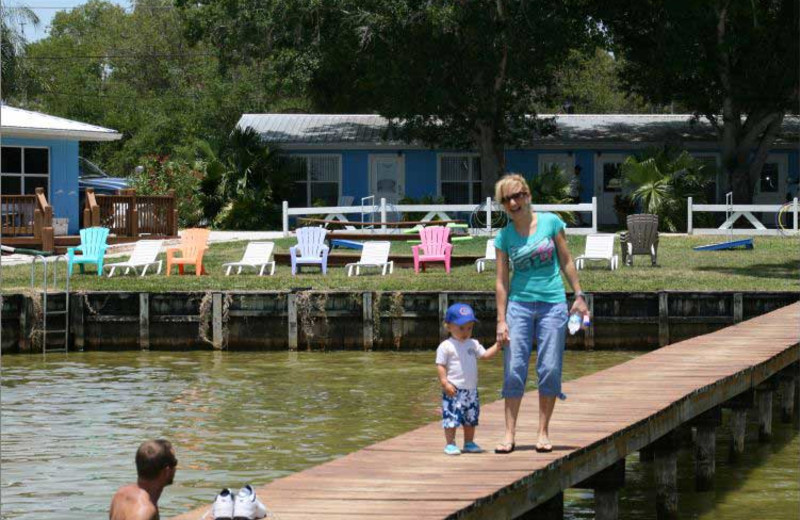 The dock at Lake June Vacation Resort.