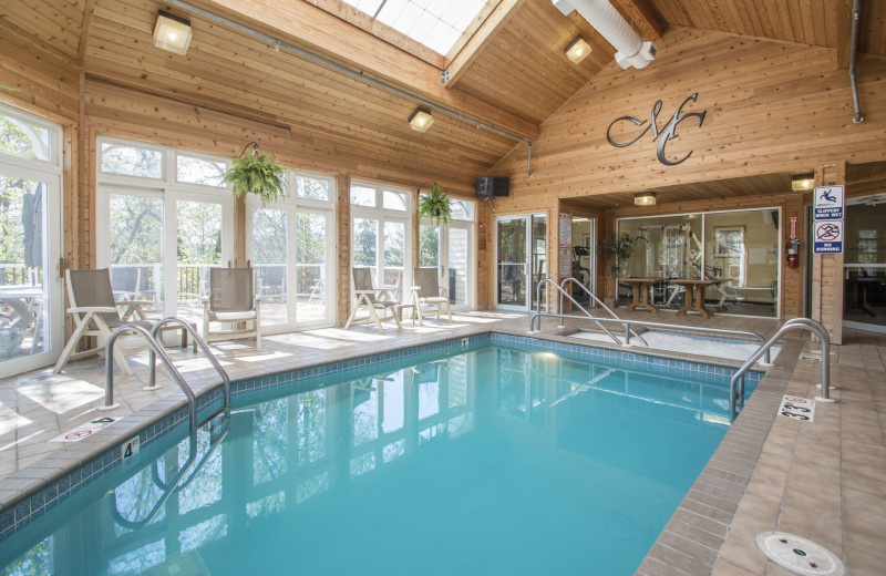 Indoor pool at Mill Creek Hotel.