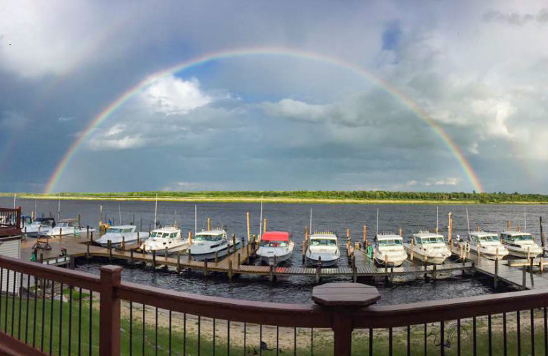 Boats at Ballard's Resort.