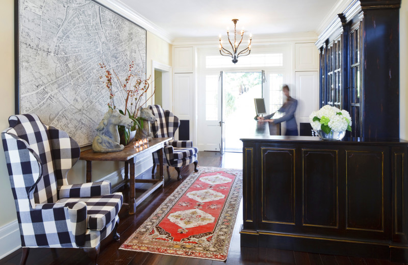 Lobby at The Inn at Willow Grove.