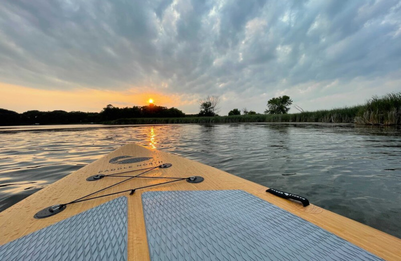 Paddle board at Swan Lake Resort.