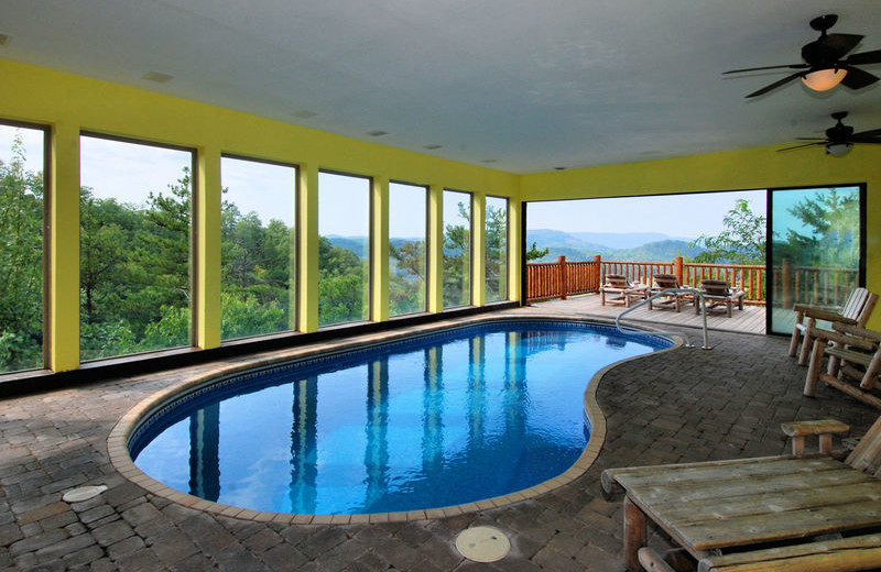 Cabin pool at The Cabin Rental Store.