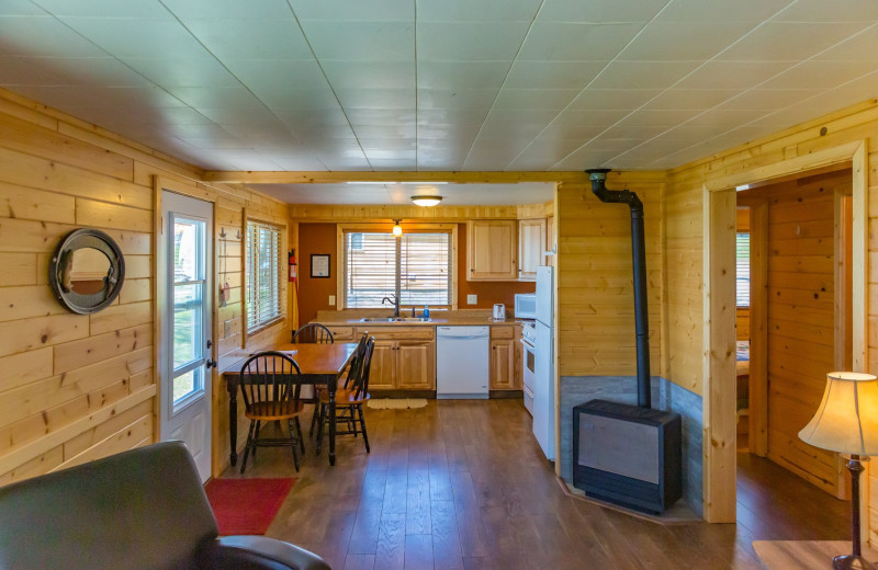 Cabin interior at Ten Mile Lake Resort -Otter Tail Country Lakes Tourism.