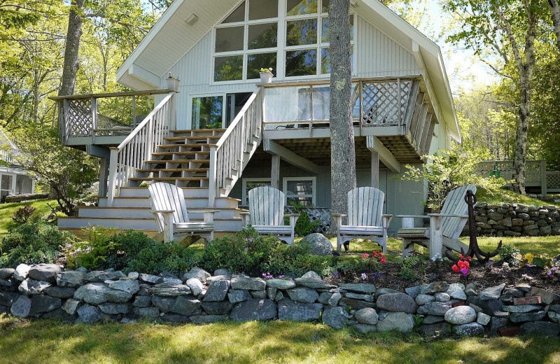 Rental exterior at Acadia Cottage Rentals.