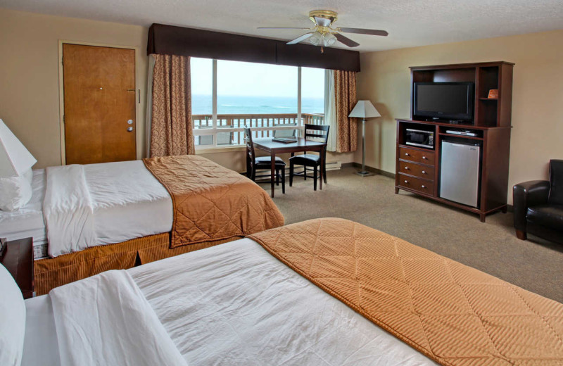 Guest room at Surfrider Resort.