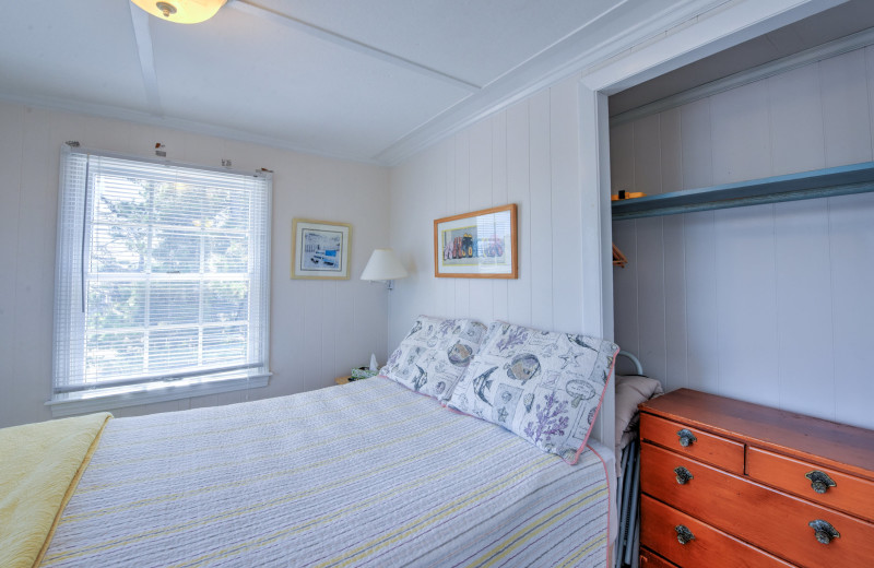 Rental bedroom at Beach Realty.