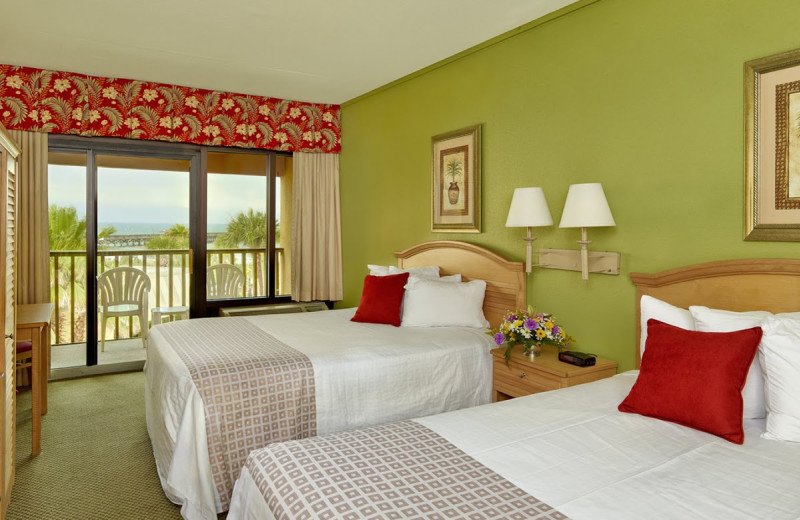 Double guest room at Springmaid Beach Resort.