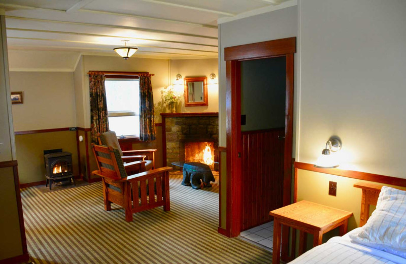 Cabin interior at Johnston Canyon Lodge & Bungalows.