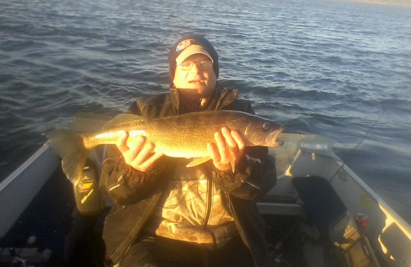 Fishing at Bliss Point Resort.