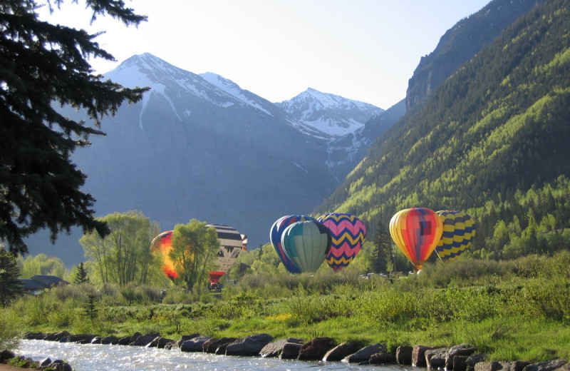 Balloons at Accommodations in Telluride.
