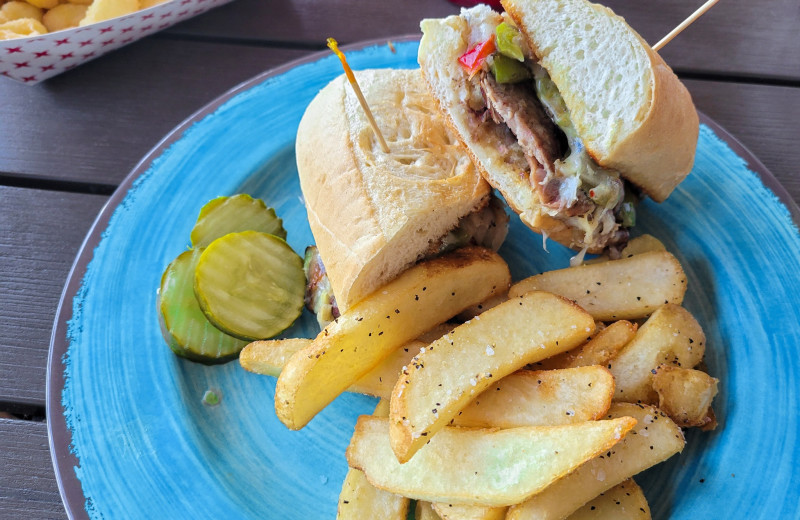 Dining at Cragun's Resort and Hotel on Gull Lake.