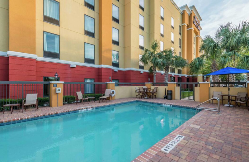 Outdoor pool at Hampton Inn & Suites Jacksonville South - Bartram Park.