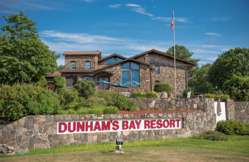 Exterior view of Dunham's Bay Resort.