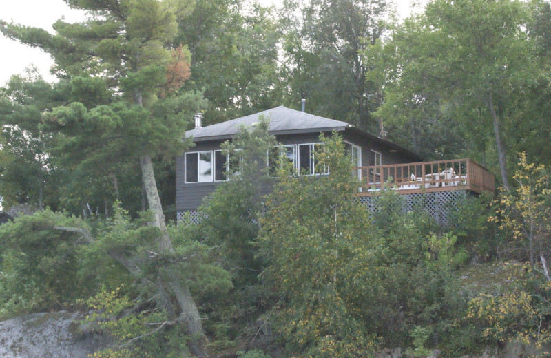 Cabin exterior at Park Point Resort.