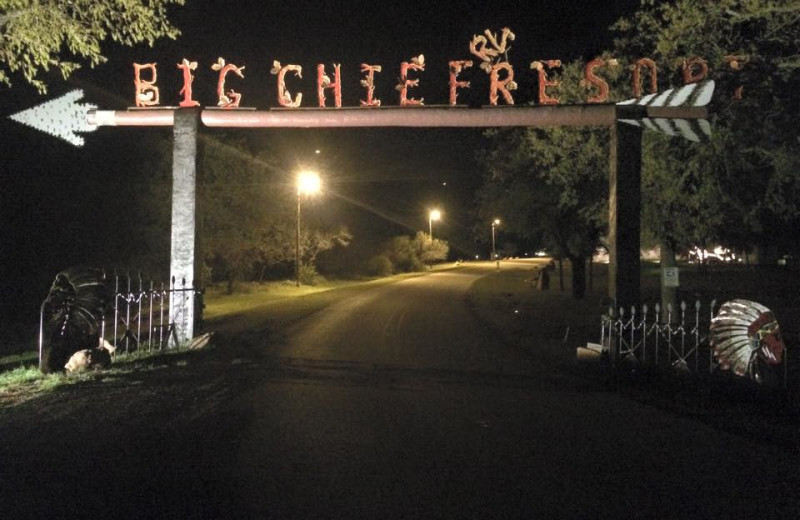 Entrance at Big Chief RV Resort.