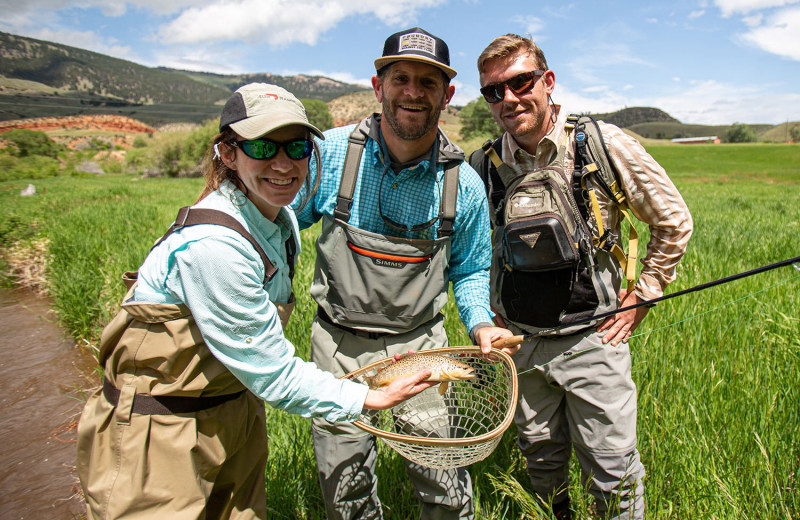 Fishing at Paradise Guest Ranch.