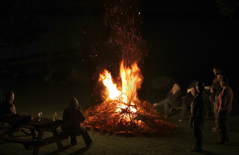 Bonfire at Glenmore Resort.