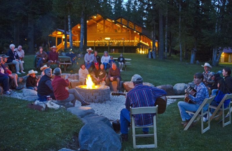 Bonfire at Western Pleasure Guest Ranch.