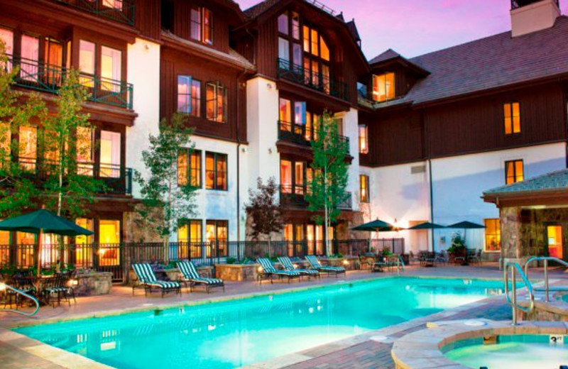 Outdoor pool at East West Resorts Beaver Creek.