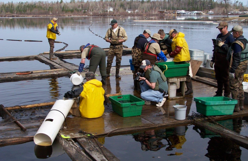 Fishing at Glenmore Resort.