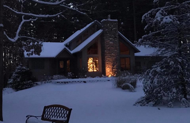 Winter at Acorn Lodge.