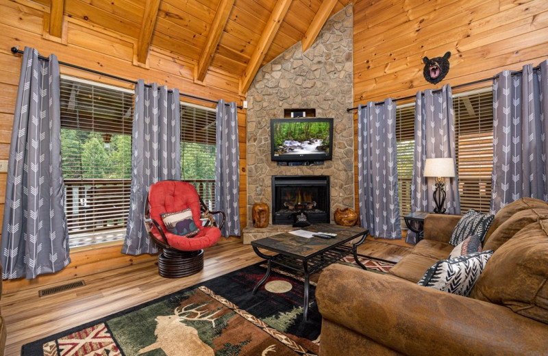 Rental living room at Eden Crest Vacation Rentals, Inc.