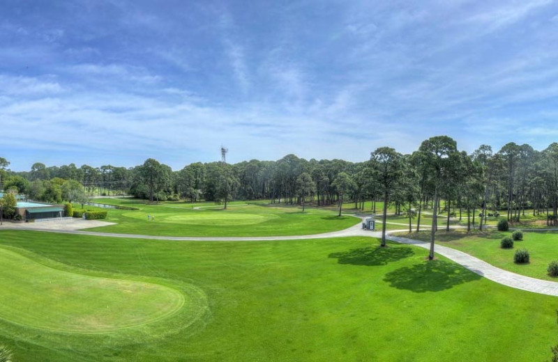 Golf course at Jekyll Island Club Hotel.