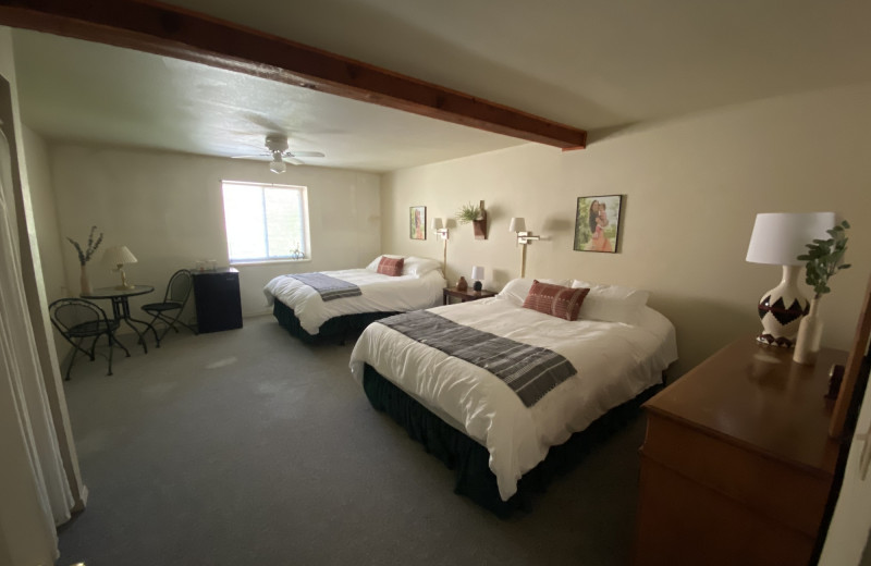 Guest room at May Family Ranch.