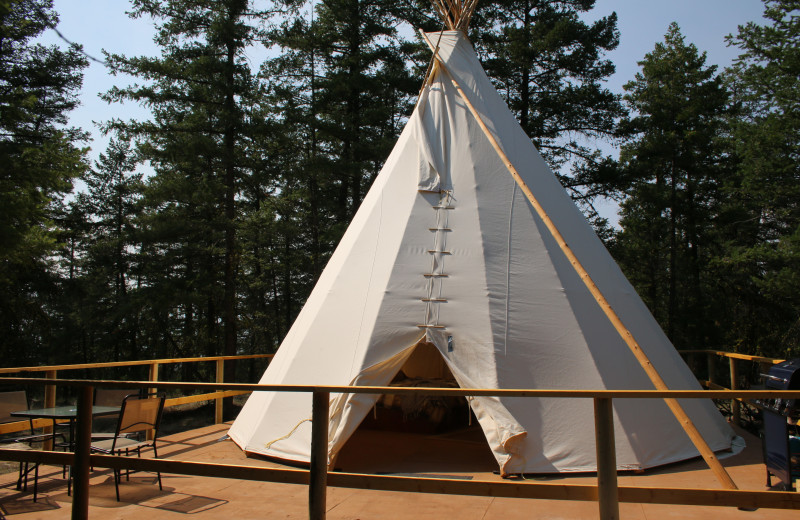 Tipi at The Wilderness Way Adventure Resort.