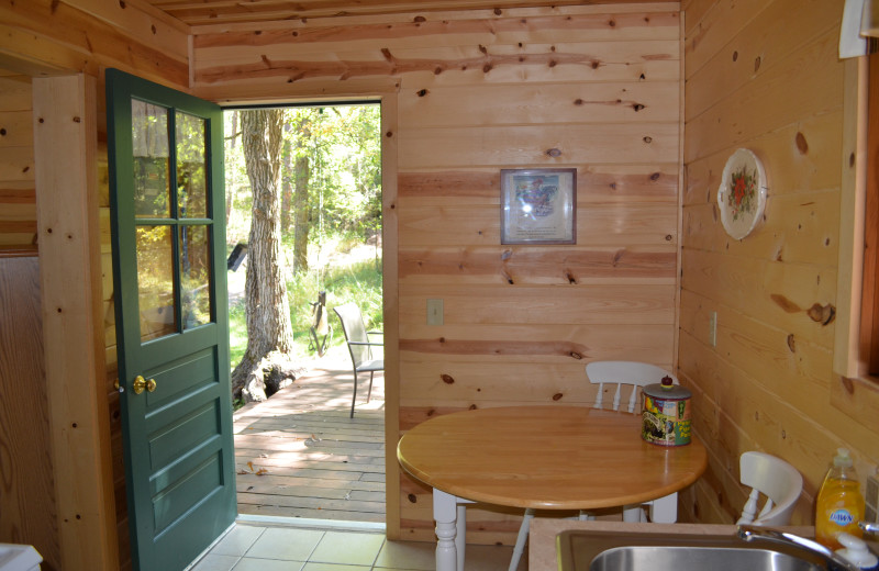 Cabin interior at Backroads Inn and Cabins.