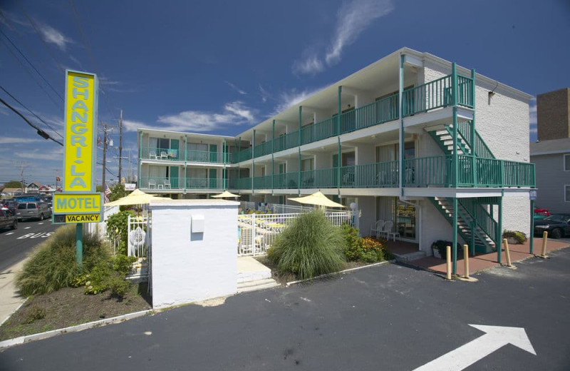 Exterior view of Shangri La Motel.