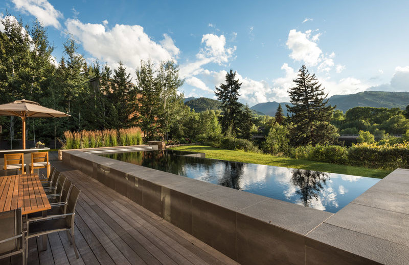 Rental pool at Aspen Luxury Vacation Rentals.