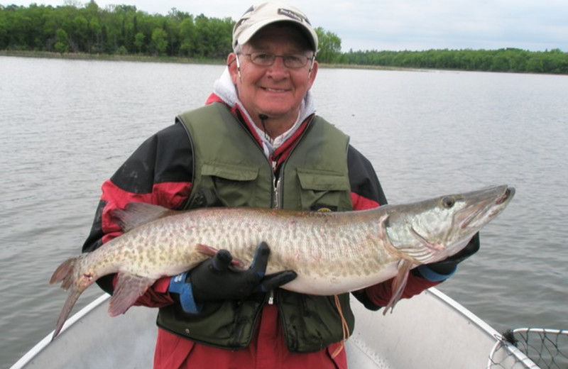 Fishing at Lake Of The Woods Lodge.