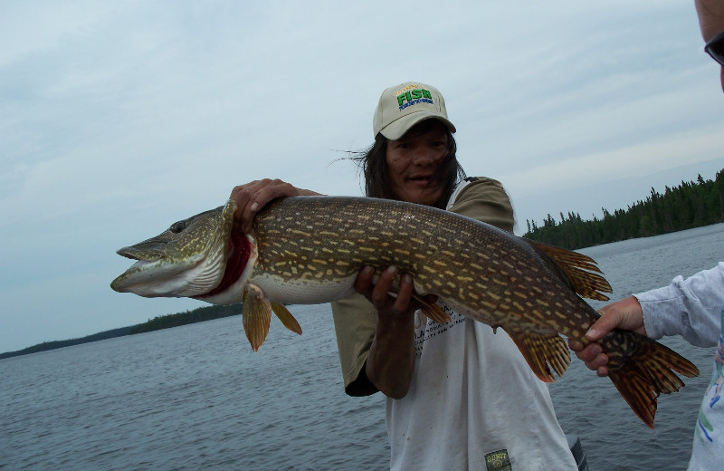 Fishing at Sandy Beach Lodge.