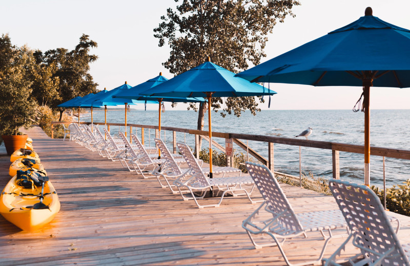 Beach at Lake Shore Resort.