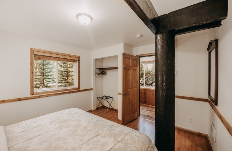 Rental bedroom at Mt. Baker Lodging.