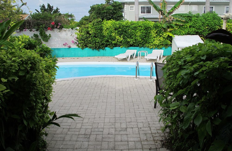 Outdoor pool at Eldemire's Tropical Island Inn.