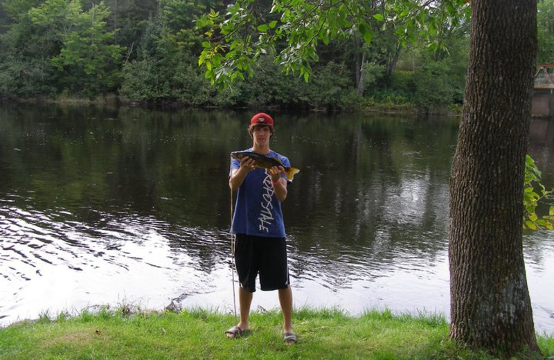 Fishing at Oxbo Resort.