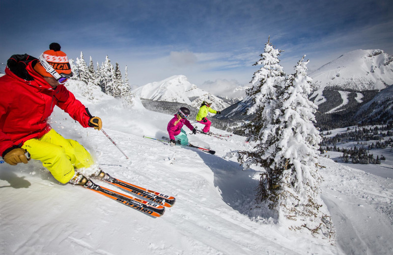 Skiing near Grande Rockies Resort.