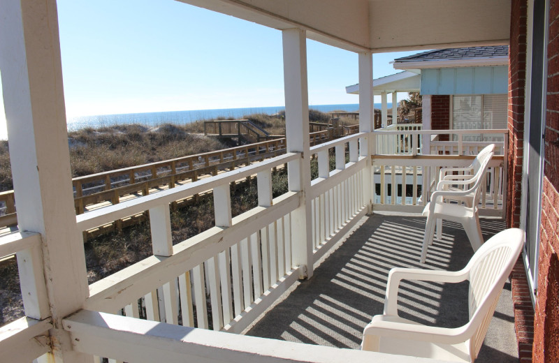 Balcony at Surfside Lodge Oceanfront.