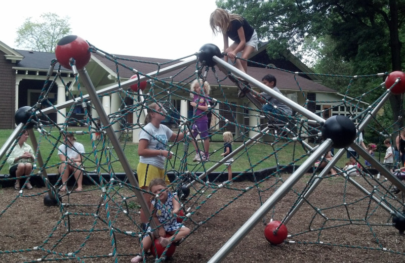 Children's playground at Chautauqua Institution.