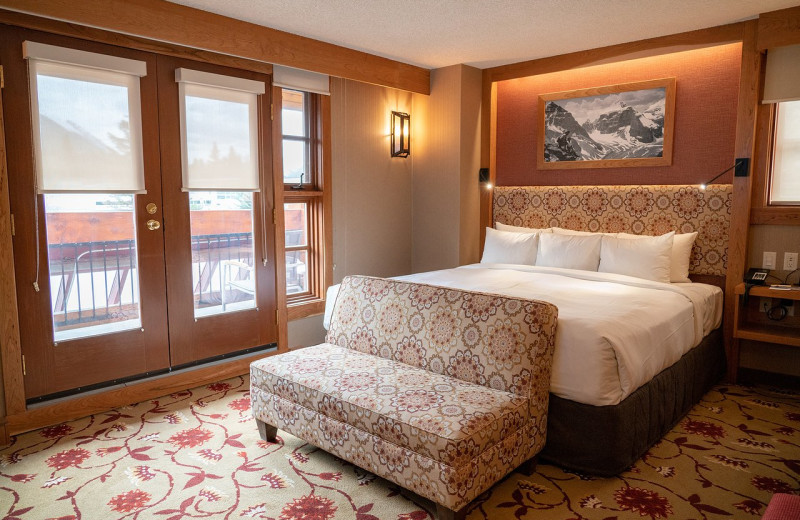 Guest room at Banff Ptarmigan Inn.