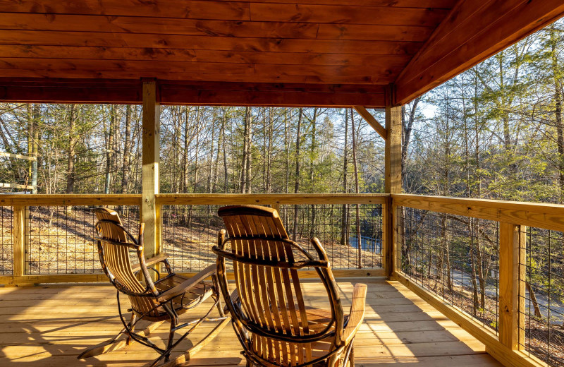 Deck room at American Patriot Getaways - Bessy Bears Cabin.