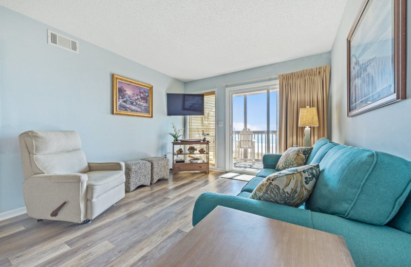 Rental living room at Condo World.