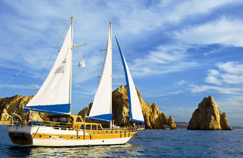 Boating at Hilton Los Cabos Resort.