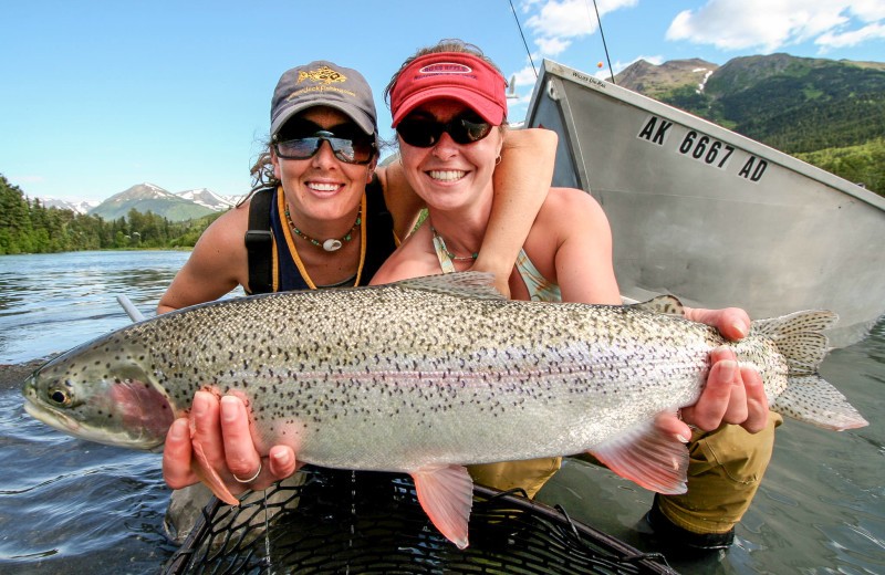 Fishing at Alaska Heavenly Lodge.