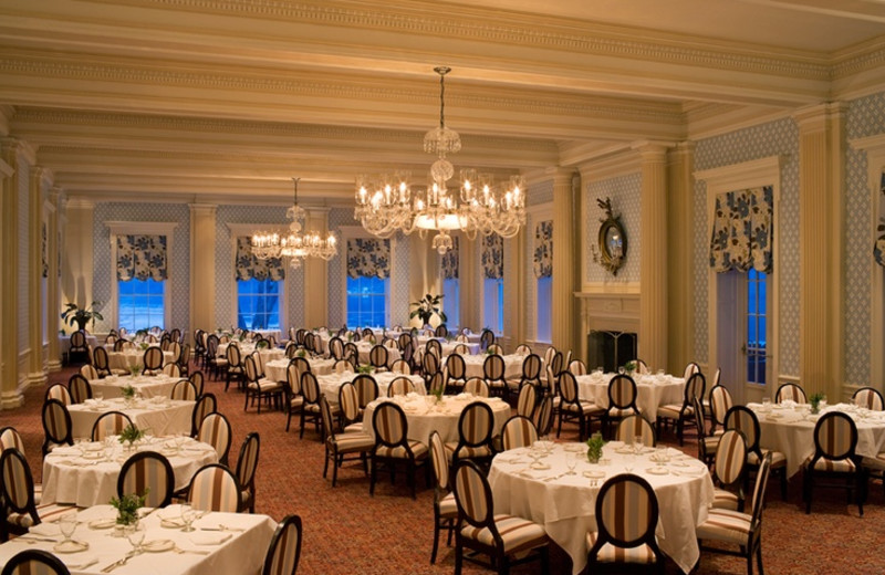 The Main Dining Room at The Otesaga Resort Hotel.