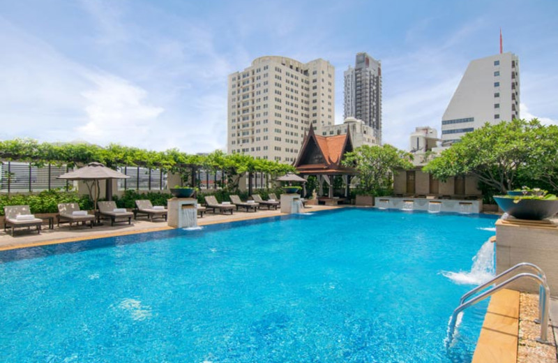 Outdoor pool at The Sukosol Hotel.